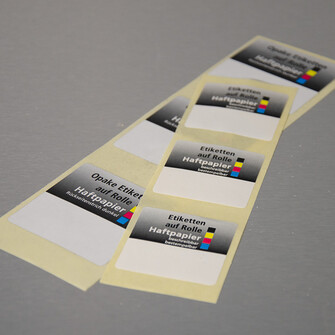 Etiketten Haftpapier