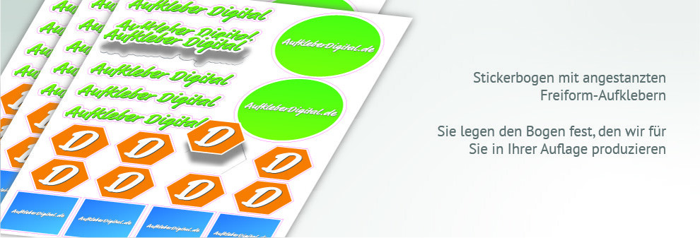 Stickerbogen übersicht